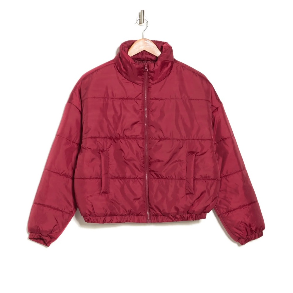 ABOUND Puffer winter zip up mock neck jacket